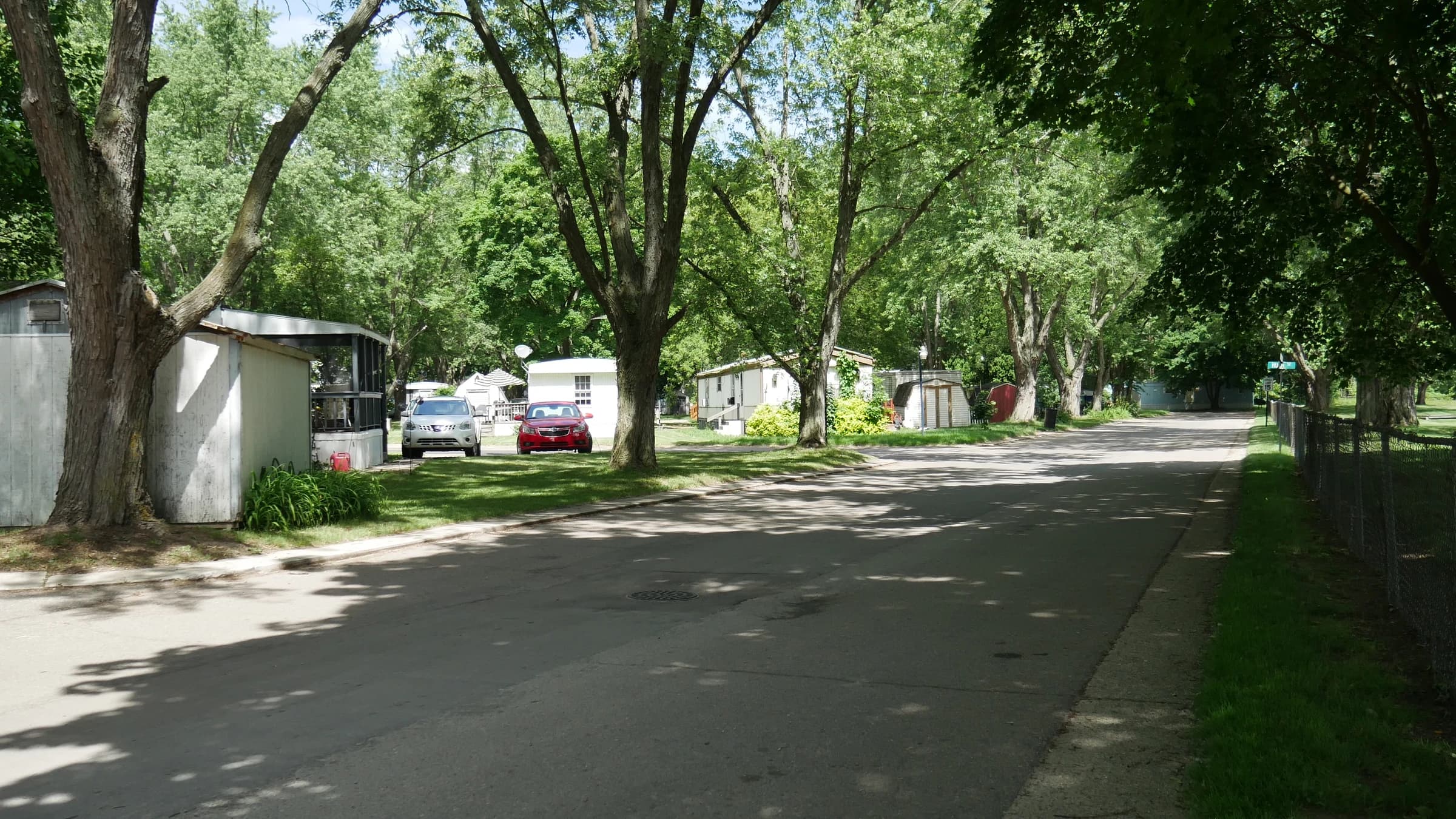 Shaded residential lane at Davison Hills